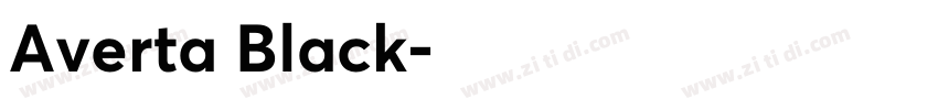 Averta Black字体转换